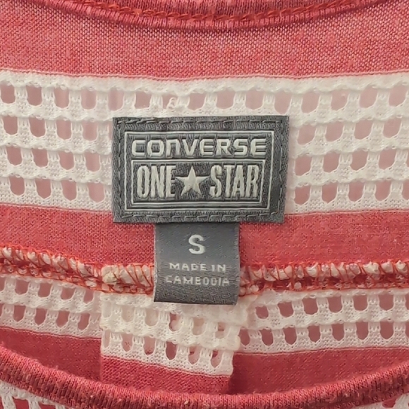 Converse Red and White Relaxed Short Sleeve Tee - Picture 2 of 7